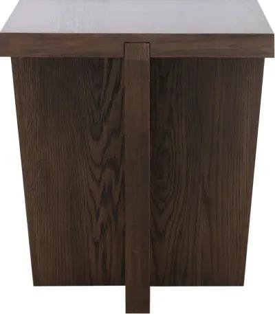 Rock Dark Brown End Table