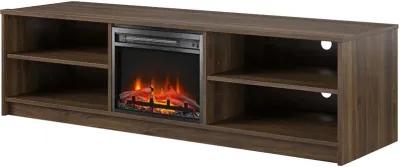 Noble Brown 67" Fireplace TV Stand