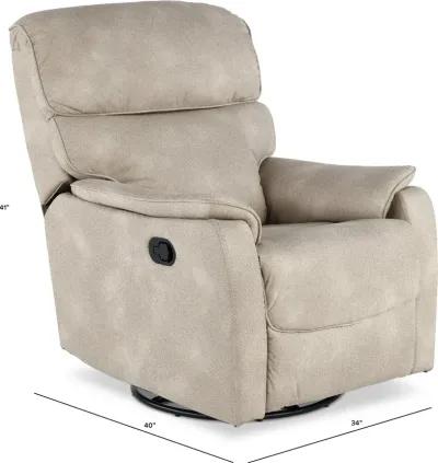 Vail Stone Swivel Recliner