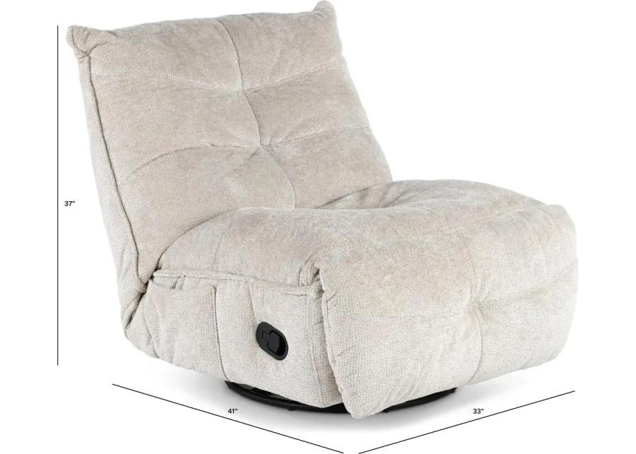 Milan Bisque Swivel Glider Recliner