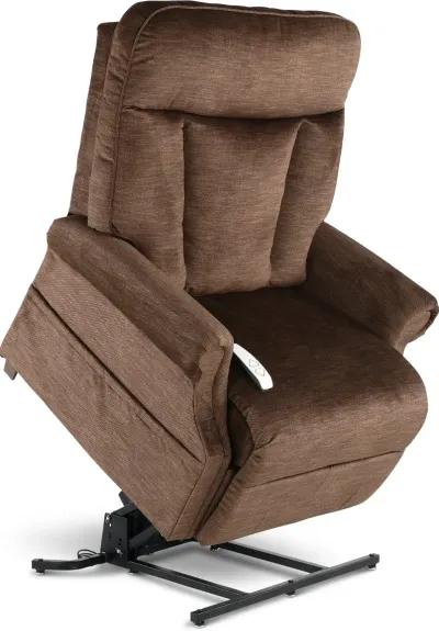 Darby Java Brown Power Lift Recliner