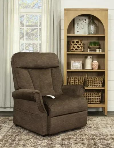 Darby Java Brown Power Lift Recliner