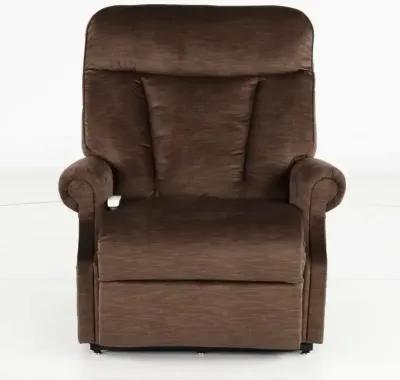 Darby Java Brown Power Lift Recliner