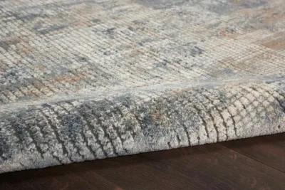 Quarry 9 x 12 Blue and Beige Area Rug