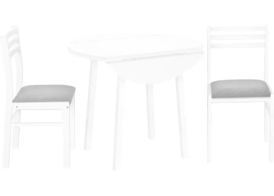 Hadley White 3 Piece Dining Set