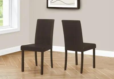 Laina Brown Upholstered Dining Chair, Set of 2