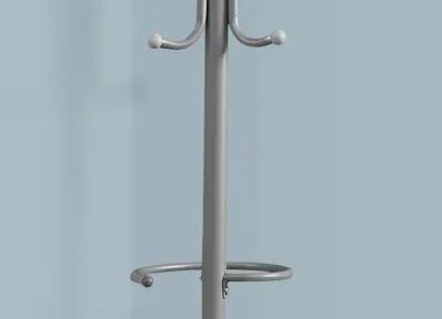 Reign Silver Metal Hall Tree Coat Rack