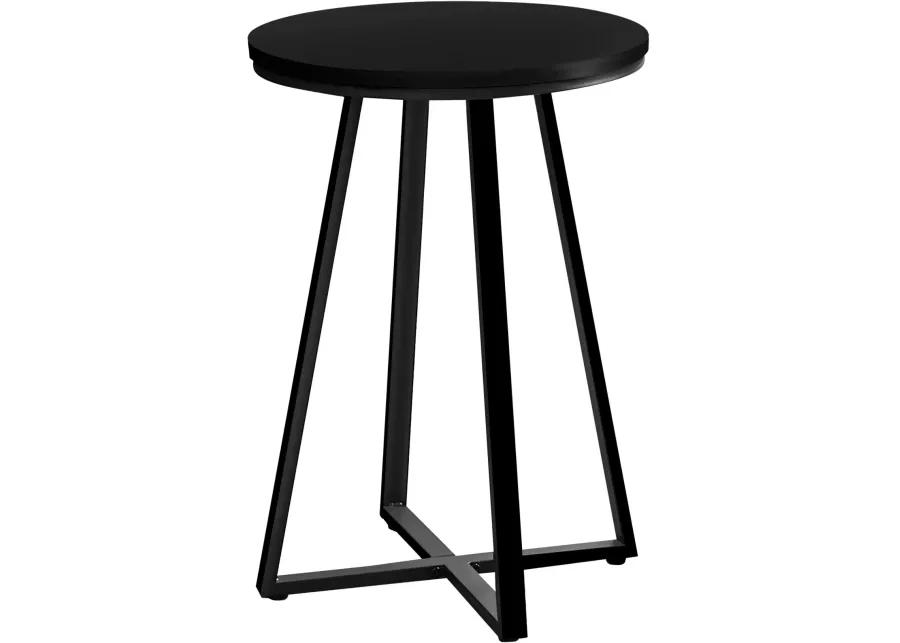 Elissa Black Round Side Table