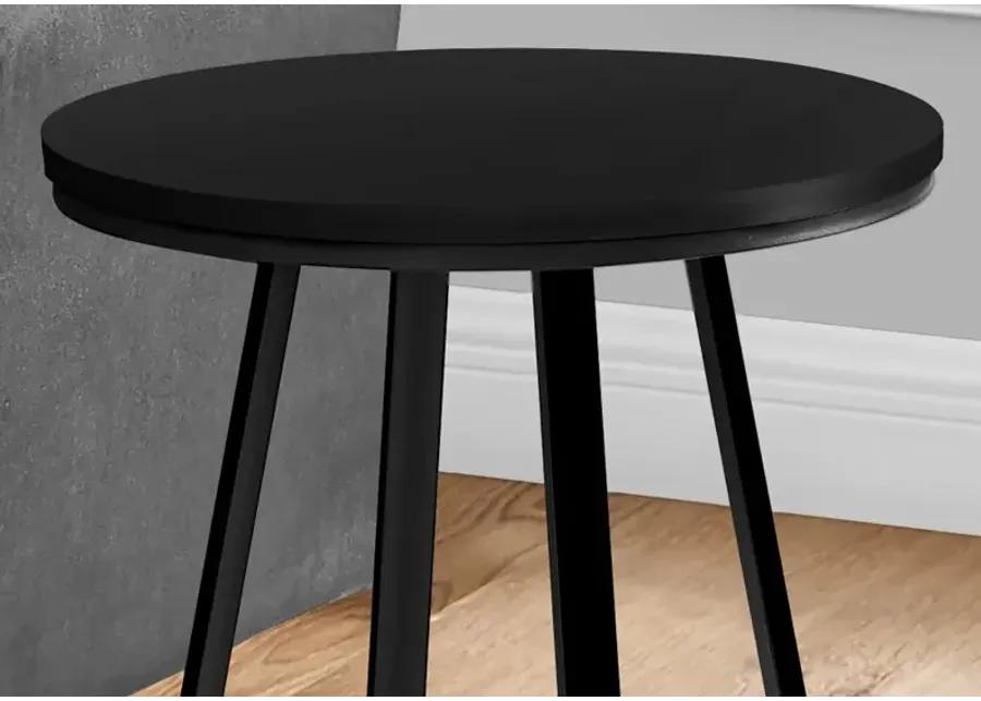 Elissa Black Round Side Table