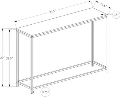 Blaine Gray and Black Narrow Console Table