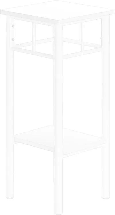 Belle White Contemporary Accent Table