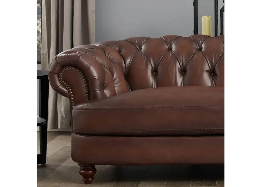 Nottingham Caramel Brown Leather Sofa