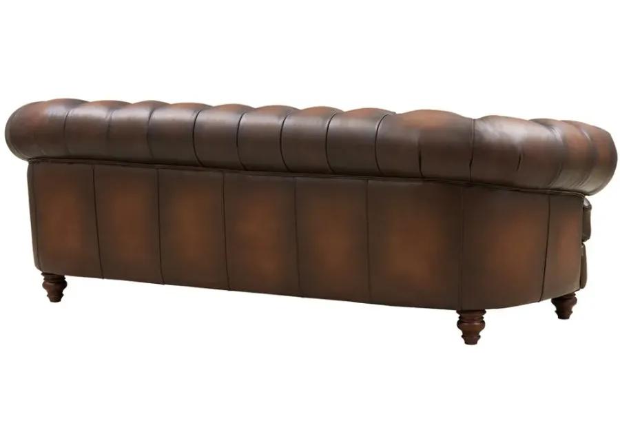 Nottingham Caramel Brown Leather Sofa