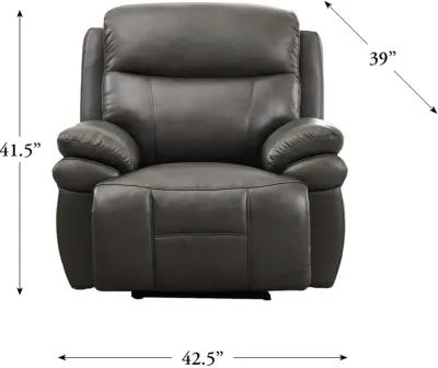 Summerlands Ash Gray Zero Gravity Power Recliner