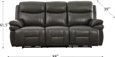 Summerlands Ash Gray Zero Gravity Power Reclining Sofa