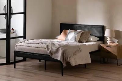 Hoya Black Queen Platform Bed - South Shore