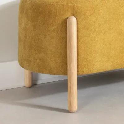 Flam Yellow Upholstered Bench - South Shore