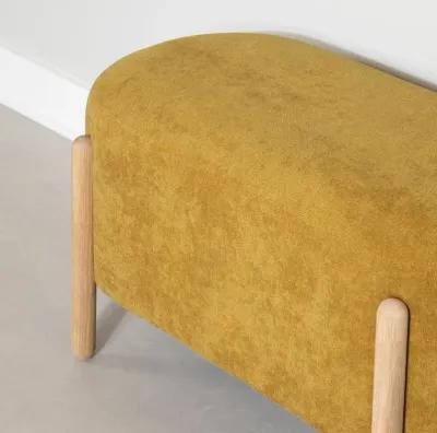 Flam Yellow Upholstered Bench - South Shore