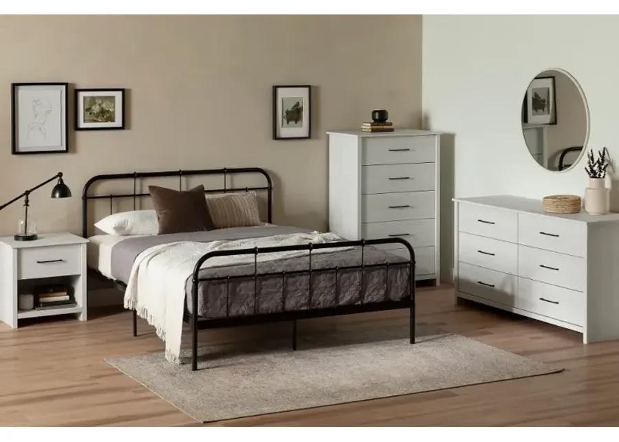 Fernley White Chest of Drawers - South Shore