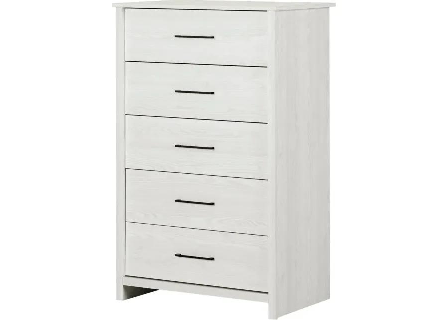 Fernley White Chest of Drawers - South Shore