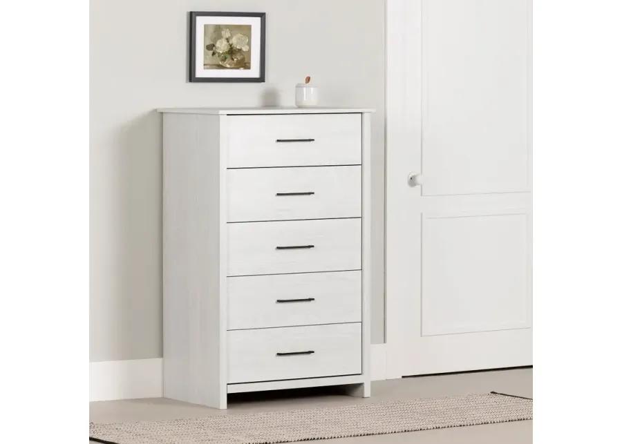 Fernley White Chest of Drawers - South Shore