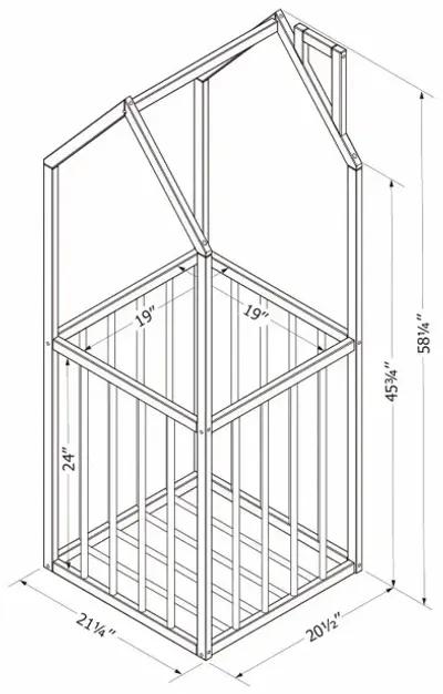 Ohana Black Playhouse Storage