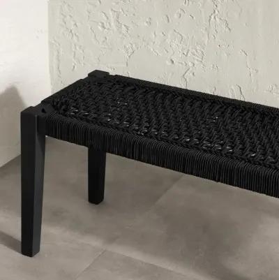 Agave Black Wood Bench - South Shore