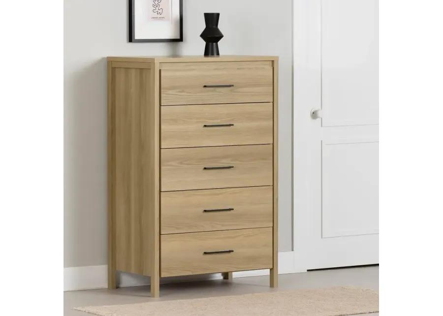 Gravity Natural 5-Drawer Chest - Chest of Drawers