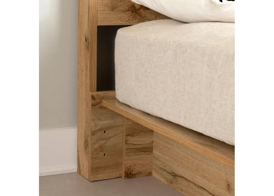 Musano Oak Full/Queen Bed with Headboard