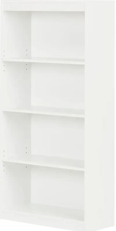 South Shore Axess Pure White 4-Shelf Bookcase