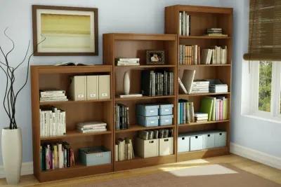 South Shore Axess Morgan Cherry 5-Shelf Bookcase