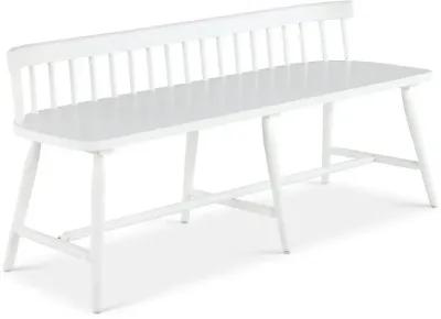 Palmetto Heights White Bed Bench