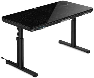 ErgoFx Adjustable Height Standing Desk With Galaxy Glass Desktop