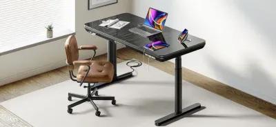 ErgoFx Adjustable Height Standing Desk With Galaxy Glass Desktop