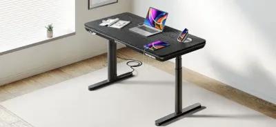 ErgoFx Adjustable Height Standing Desk With Black Desktop