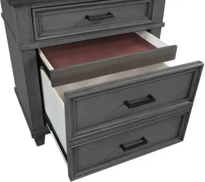 Carmen Slate Gray Nightstand