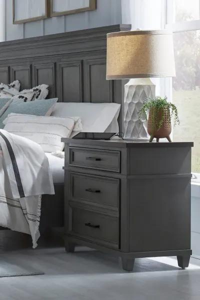 Carmen Slate Gray Nightstand