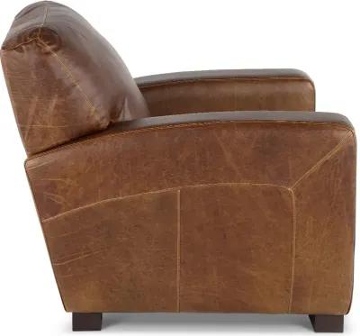 Dakota Brown Leather Chair