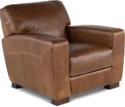 Dakota Brown Leather Chair