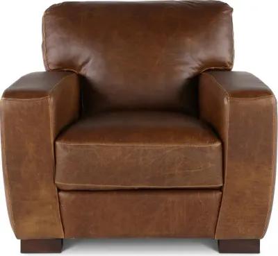 Dakota Brown Leather Chair