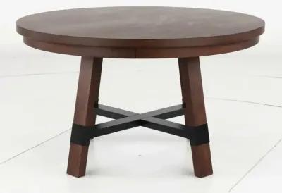 Nordic Brown Round Dining Table