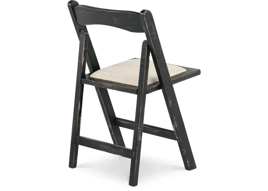 Beach Haven Black Folding Chair