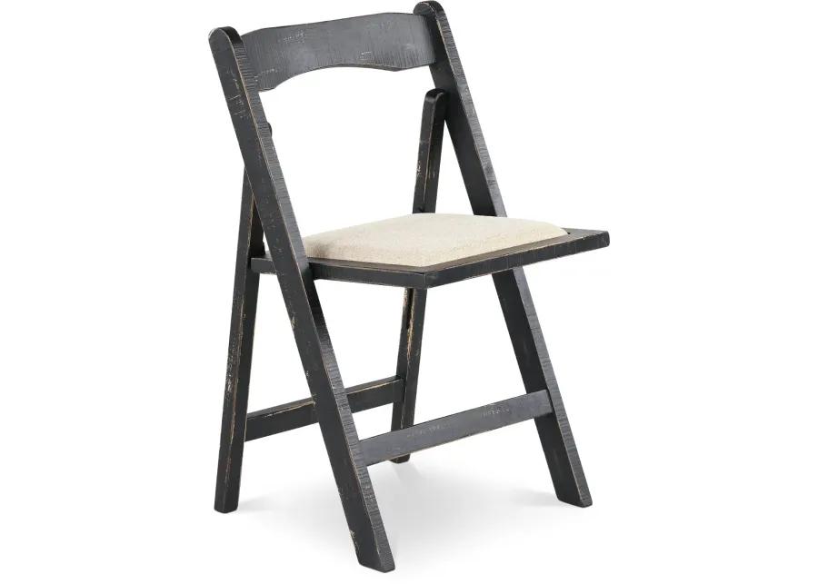 Beach Haven Black Folding Chair