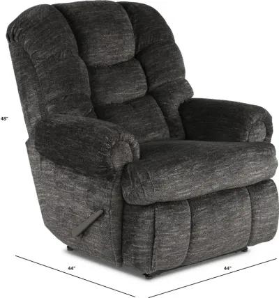 King Comfort Graphite Gray Big and Tall Recliner