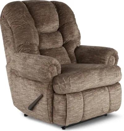 King Comfort Camel Brown Big and Tall Recliner