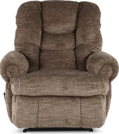 King Comfort Camel Brown Big and Tall Recliner