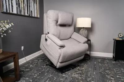 Zecliner Dove Gray Power Recliner with Power Lift