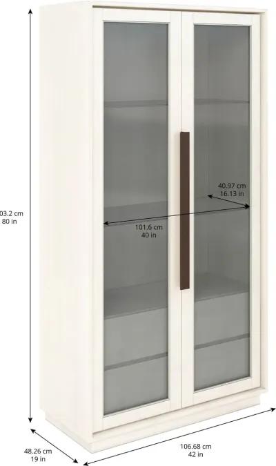 Blanc Ivory White Display Cabinet