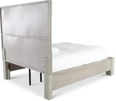 Millwork Gray King Platform Bed