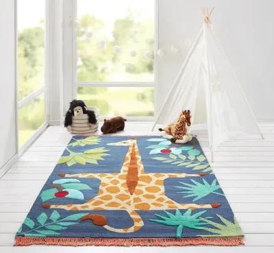 Atticus 5 x 7 Giraffe in Multicolor Area Rug